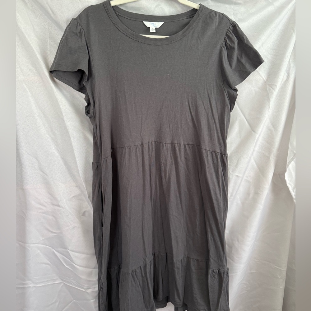 Gray swing tshirt dress